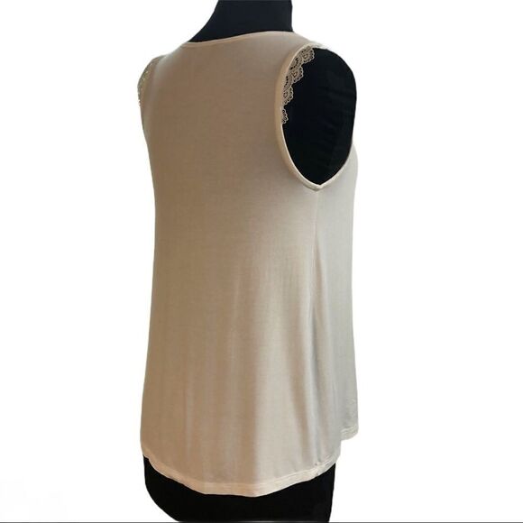 𝅺banana Republic Factory Pleated Sleeveless Top XS - Picture 7 of 9